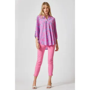 3/4 Sleeve Lizzy Medallion Wrinkle Free Blouse