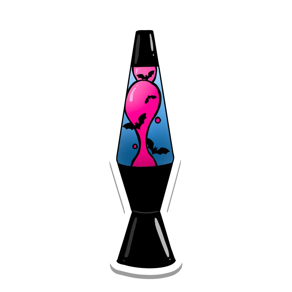 Bat Lava Lamp Vinyl Sticker