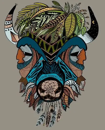 Boho Bison T-shirt