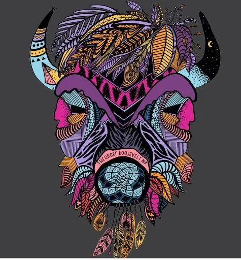Boho Bison T-shirt