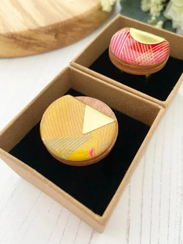 Fashion Ring in Red & Yellow