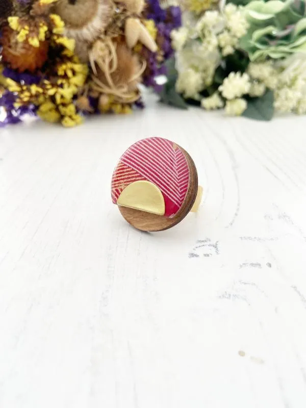 Fashion Ring in Red & Yellow