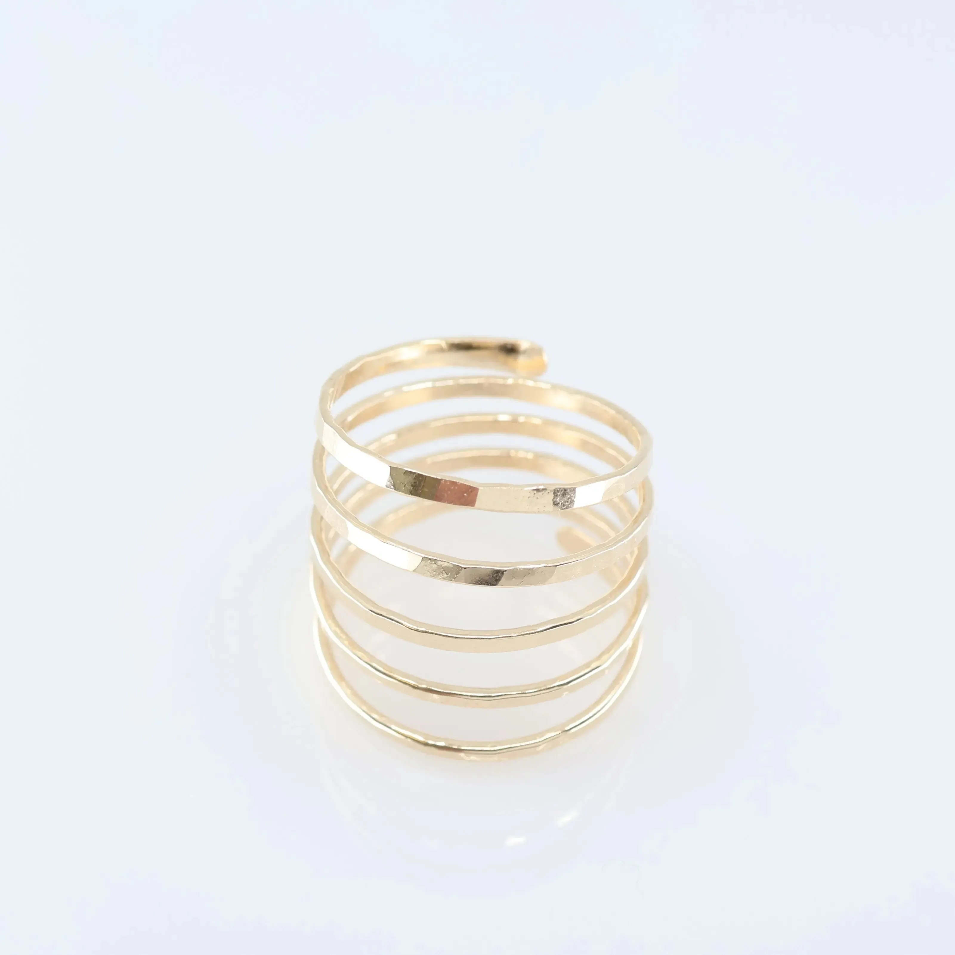 Forged Five Spiral Ring