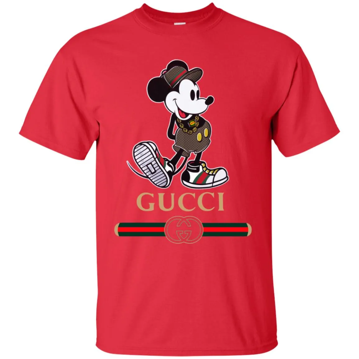 Gucci Mickey Kitty Beauty T-shirt Men Cotton T-Shirt