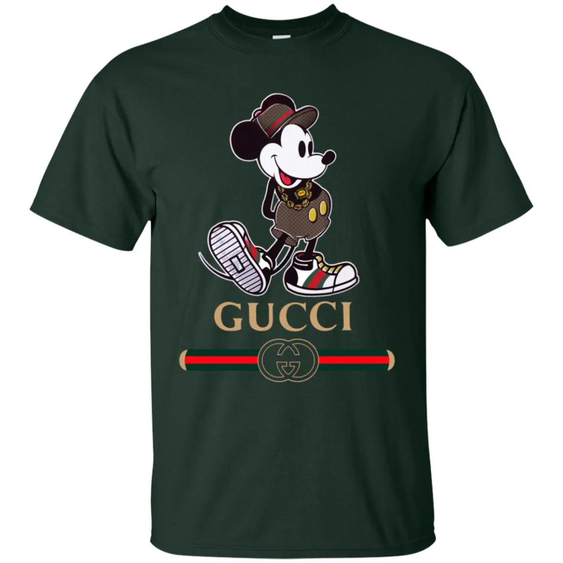 Gucci Mickey Kitty Beauty T-shirt Men Cotton T-Shirt