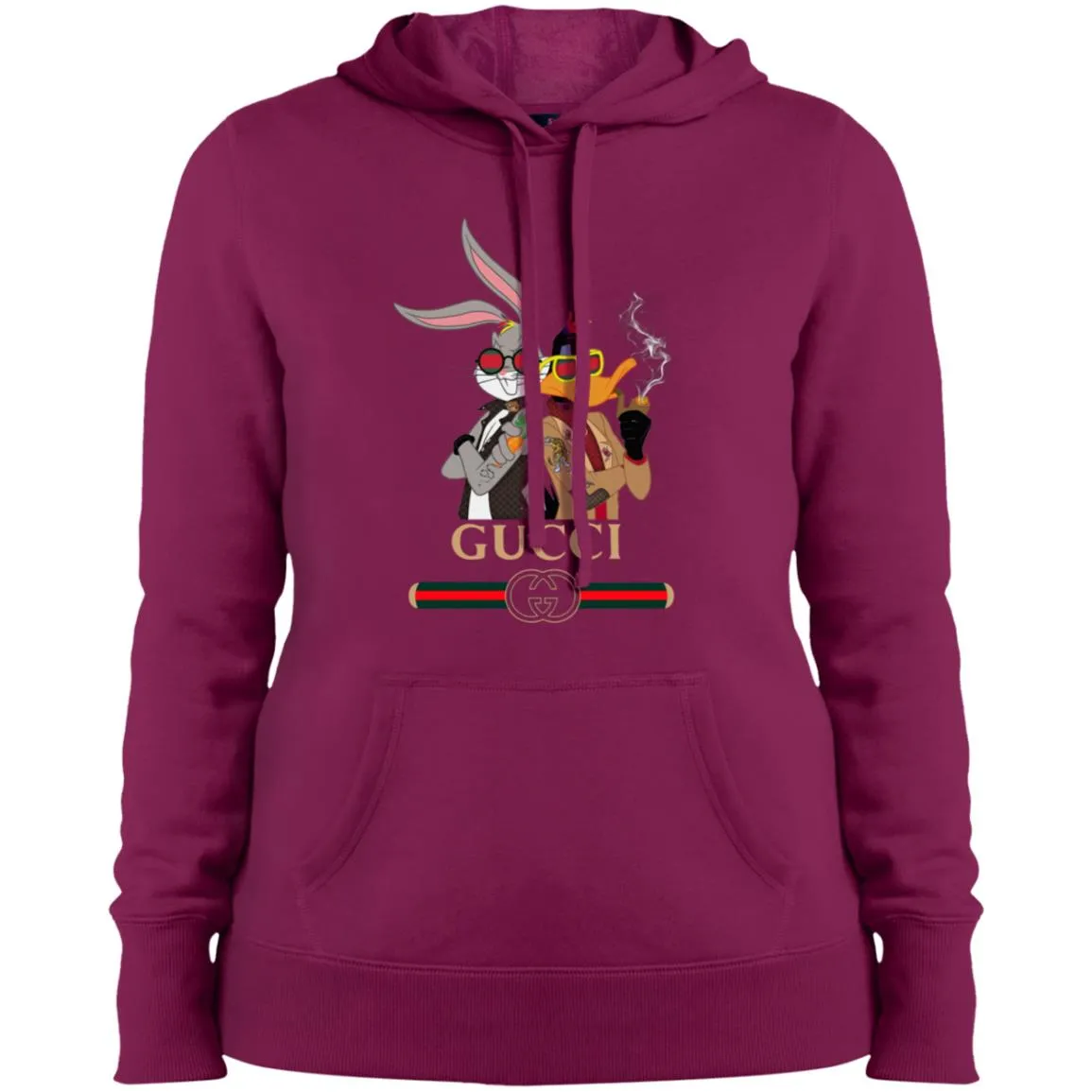 Gucci Trending T-shirt Rabbit And Donald T-shirt Women Hooded Sweatshirt