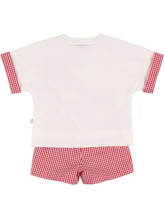 Il Gufo   Cotton t-shirt &amp; skirt 
