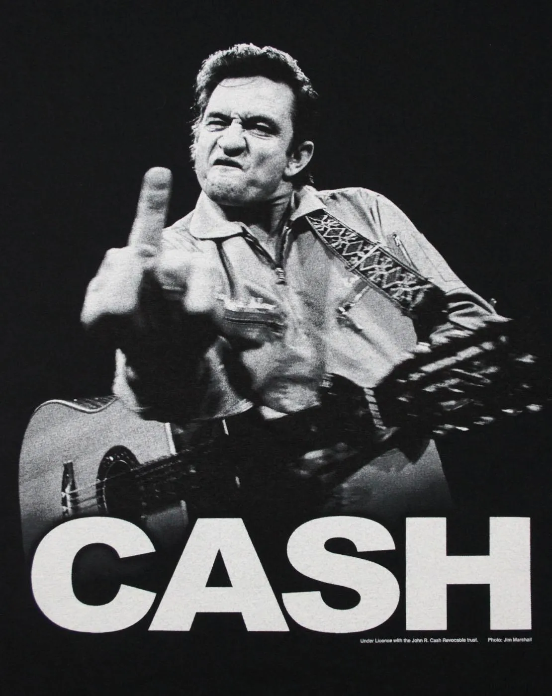 Johnny Cash Finger Salutes Men's T-Shirt