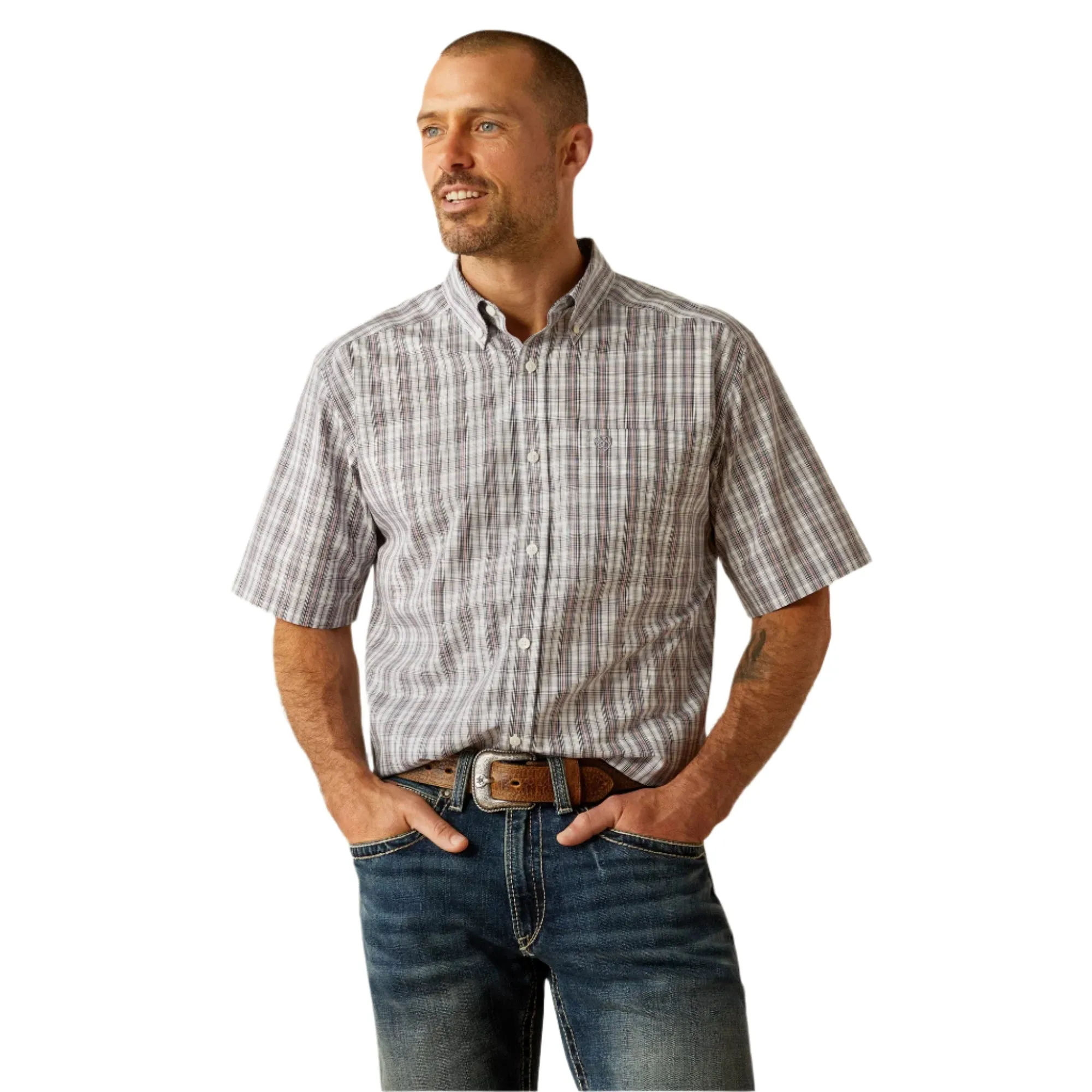 Men's Ariat  Wrinkle Free Onyx Classic Fit Button Down Shirt 10054814