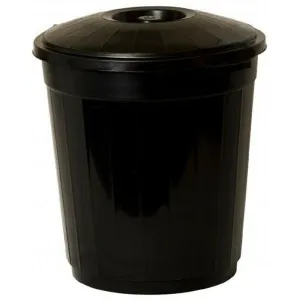 Newmark Black Bin & Lid 50L