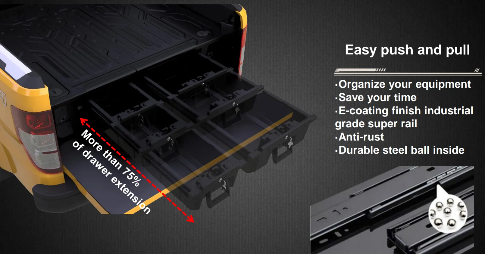 Nissan Navara NP300 D23 2015-2025 Weatherproof Drawer System