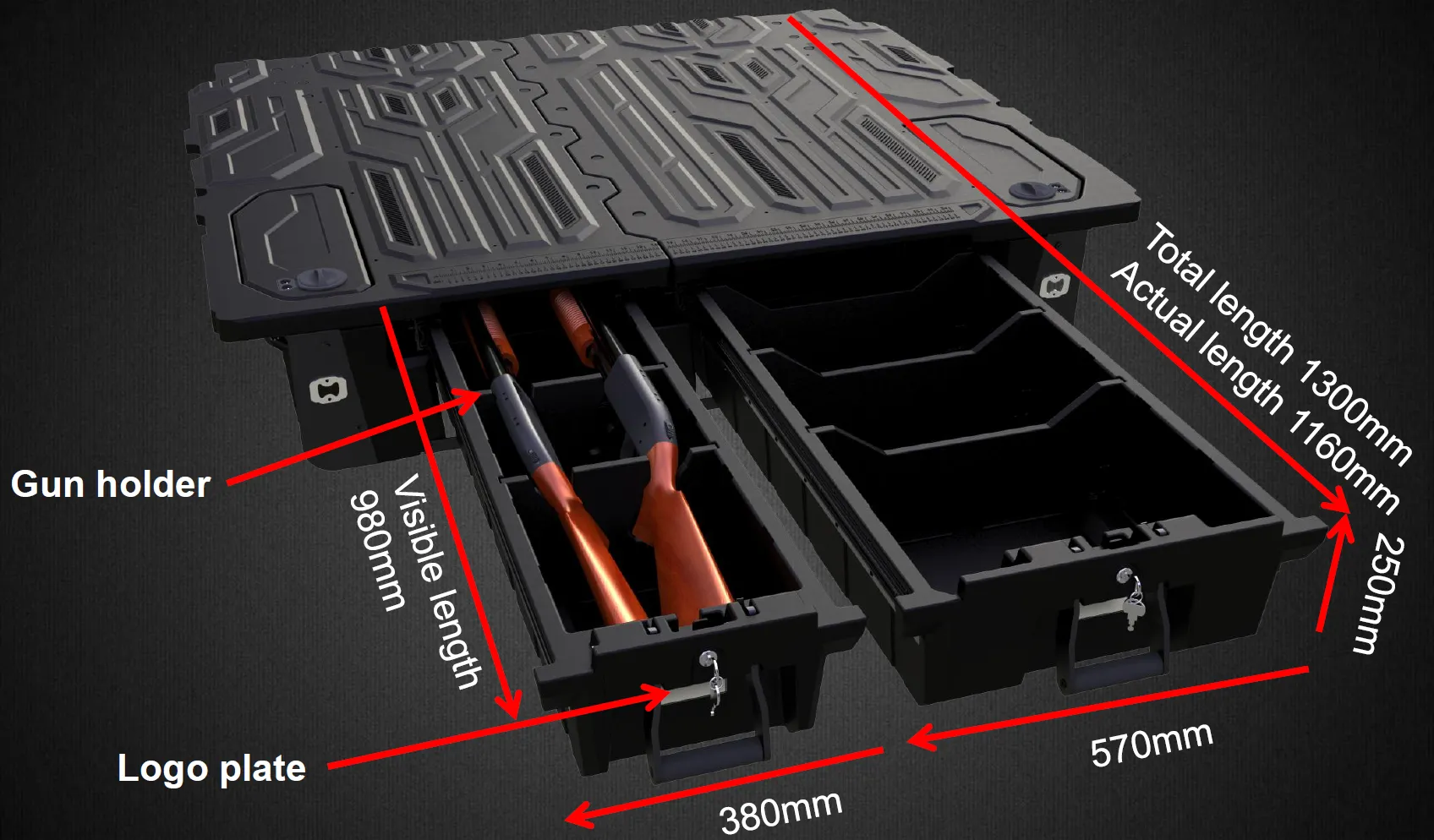 Nissan Navara NP300 D23 2015-2025 Weatherproof Drawer System