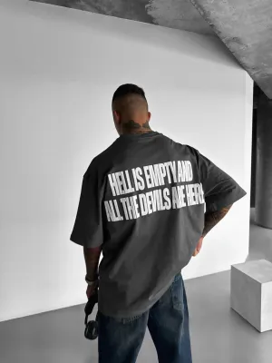 Oversize Statement T-shirt - Anthracite