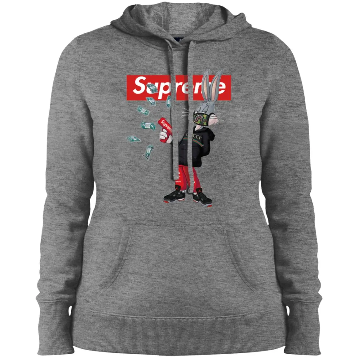 Supreme Rabbit Gucci Gang T-shirt Women Hooded Sweatshirt