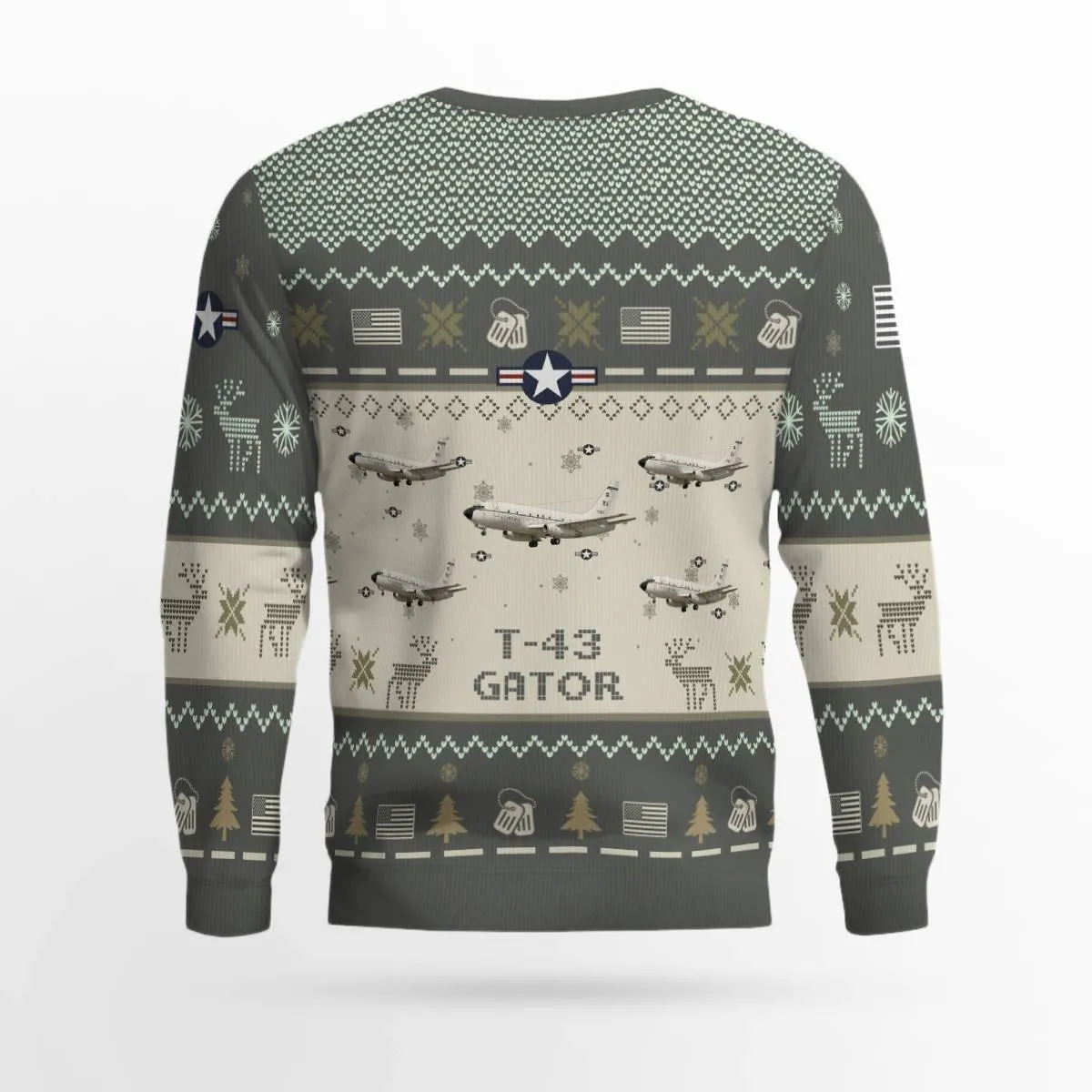 T-43 Gator T43 Aircraft Ugly Sweater, Ugly Sweater Christmas Shirt for Men Dad Veteran