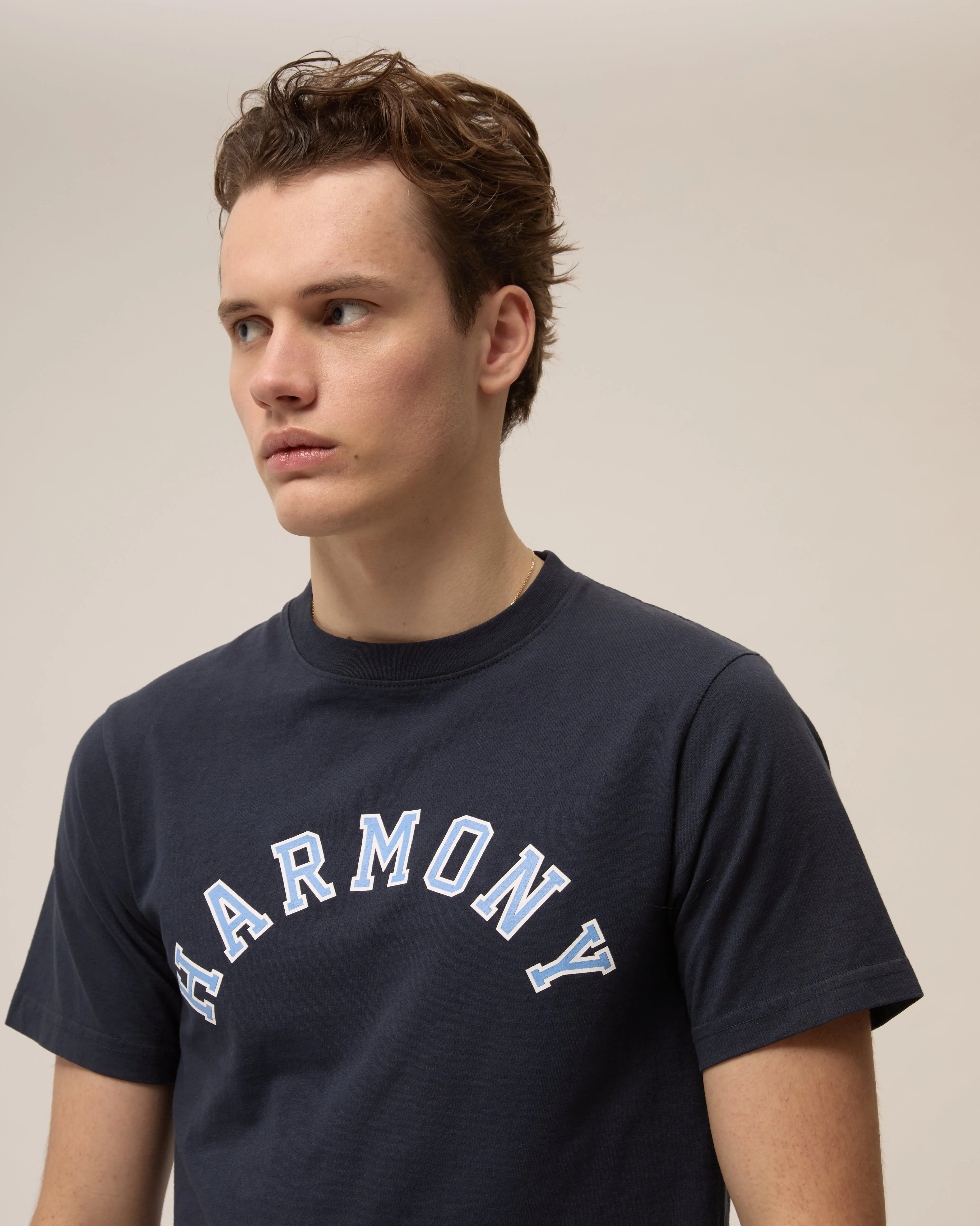 T-Shirt Varsity - Navy - Cotton Jersey