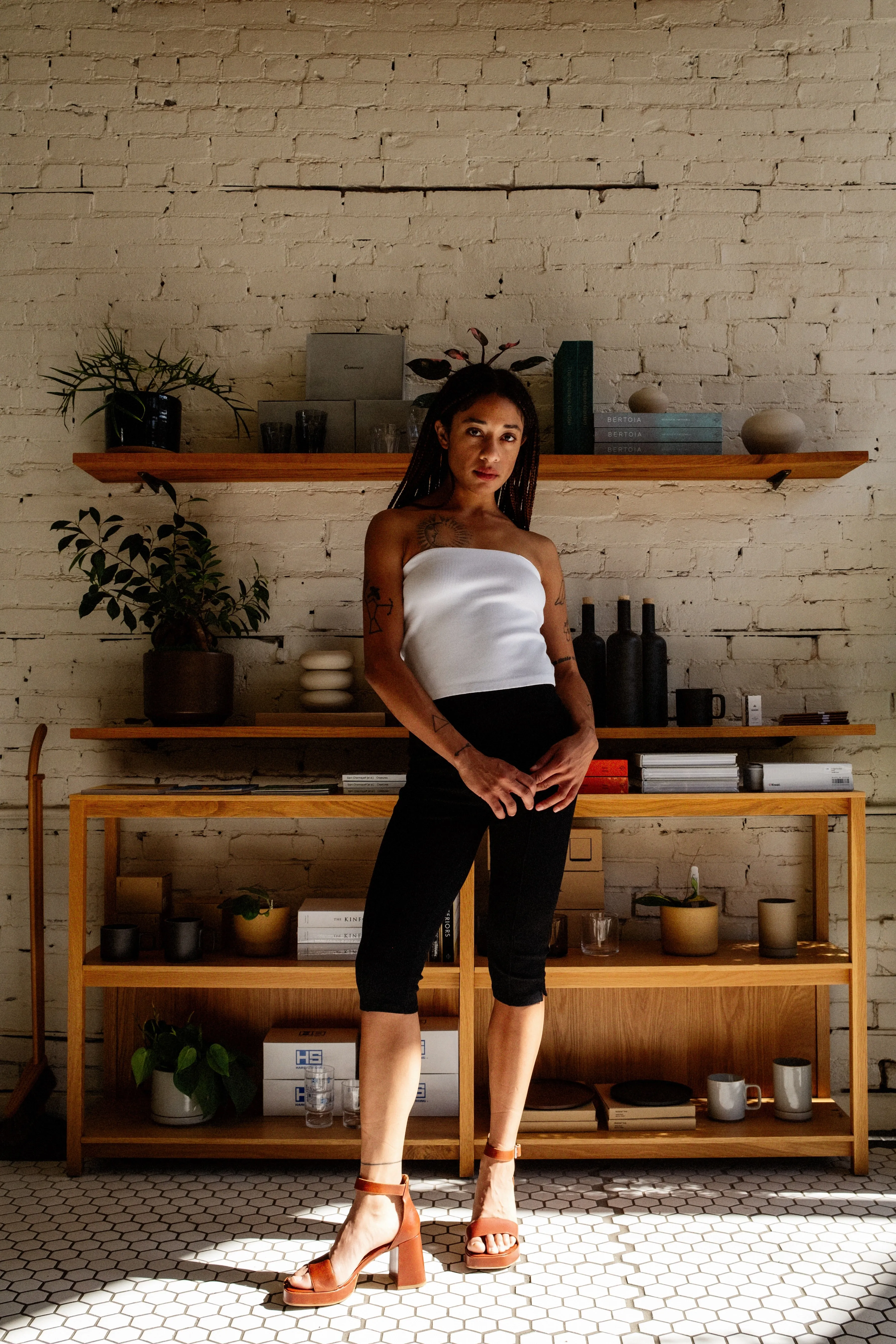 White Rib Tube Top